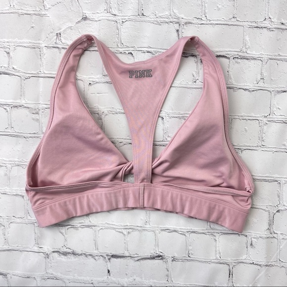 Victoria’s Secret PINK Ultimate Twist Front Sports Bra Light Pink Size Large - Picture 6 of 9